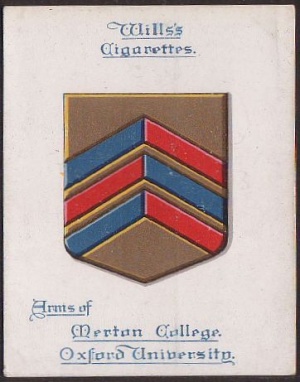 This image has an empty alt attribute; its file name is mertoncollegearms.jpg